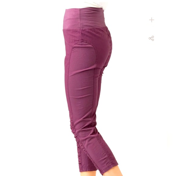 XCVI Jetter Pants, Burgundy- NWT Size L - Picture 3 of 6